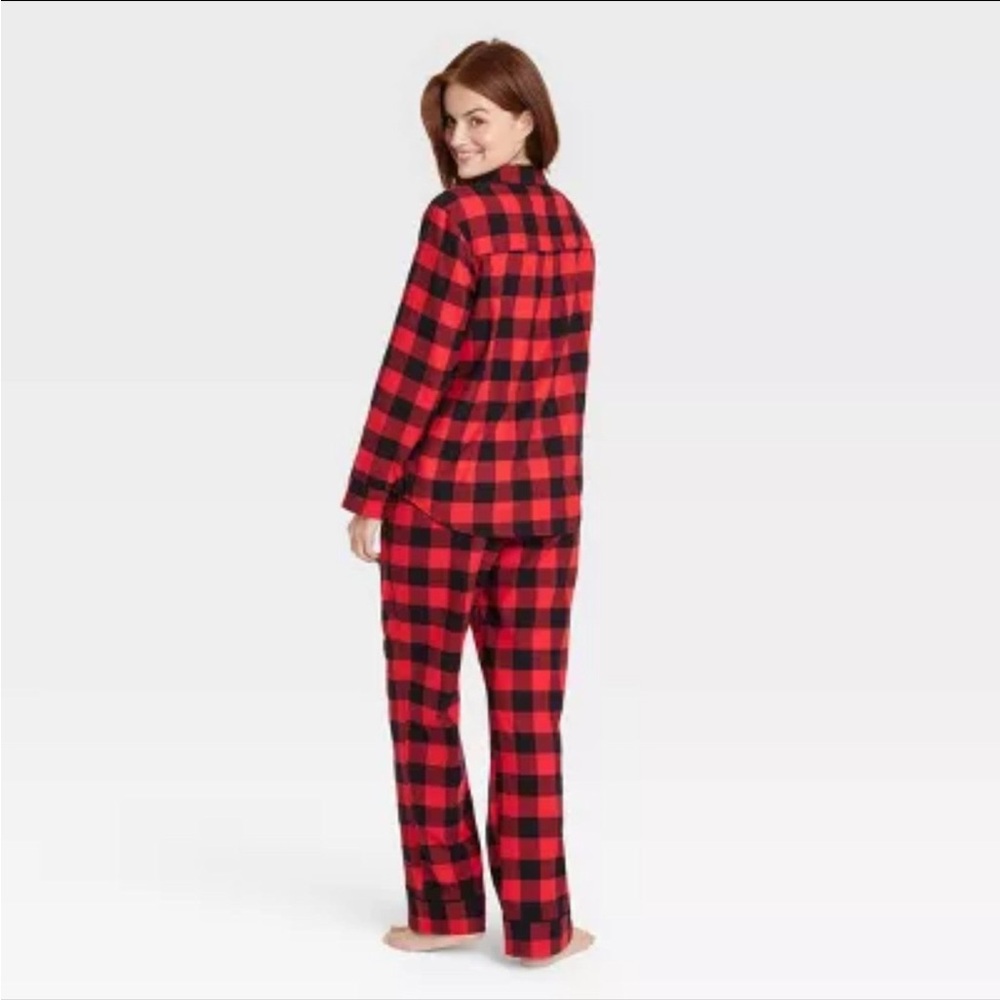 Wondershop Classic Red and Black Check Pajama Set - Picture 2 of 3